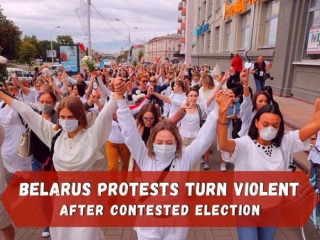 Street protests in Belarus after contested election