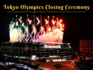 Tokyo Olympics closing ceremony
