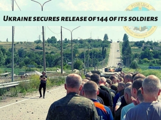 Ukraine secures release of 144 of its soldiers
