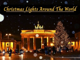 Christmas lights around the world