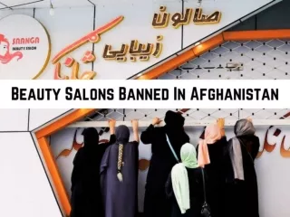 Beauty salons banned in Afghanistan