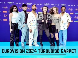Eurovision style from the turquoise carpet
