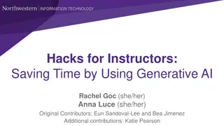 Efficient Use of Generative AI for Time-saving Instructor Hacks