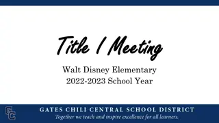 Title I Funding Overview for Walt Disney Elementary 2022-2023 School Year