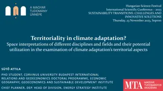 Territoriality in Climate Adaptation: Interdisciplinary Space Interpretations