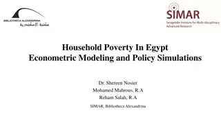 Econometric Modeling of Household Poverty in Egypt: Policy Recommendations and Simulations