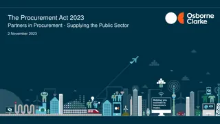 Procurement Act 2023: Changes, Exclusion, and Transparency