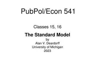Understanding The Standard Model in Applied Economics