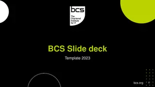 Example Layouts Showcase in BCS Slide Deck Template