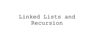 Understanding Linked Lists and Recursion in Java