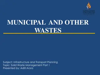 Solid Waste Management Overview and Practices in Urban Areas