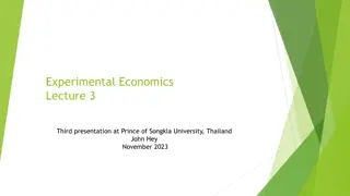 Designing an Economics Experiment for Your Dissertation