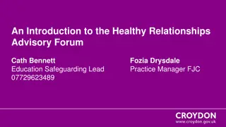 Healthy Relationships Advisory Forum: Supporting Schools and Colleges in Addressing Relationship Abuse