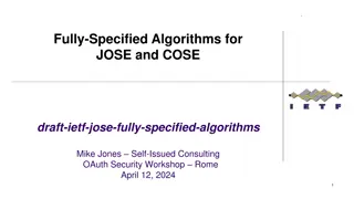 Fully-Specified Algorithms for JOSE and COSE Draft