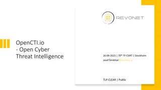 OpenCTI - Cyber Threat Intelligence Platform Overview