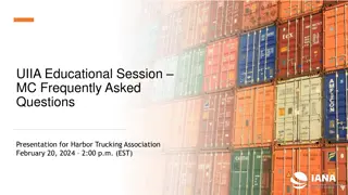 UIIA Educational Session - Intermodal Interchange Executive Committee Overview