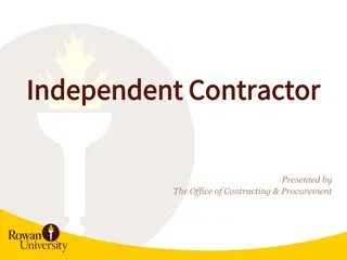 Understanding Independent Contractor Processes at Rowan University