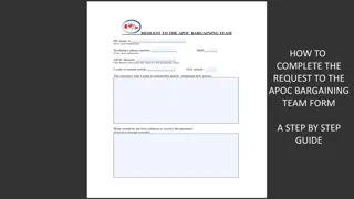 Apoc Bargaining Team Request Form Completion Guide