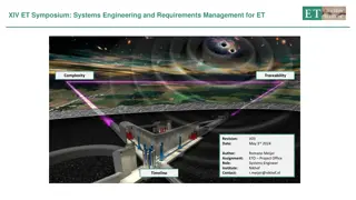 ET Symposium: Systems Engineering & Requirements Management for ET Complexity Traceability