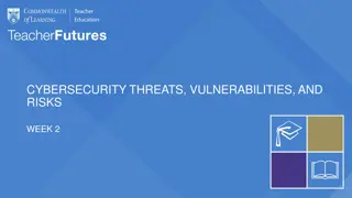 Understanding Cybersecurity Risks and Threats