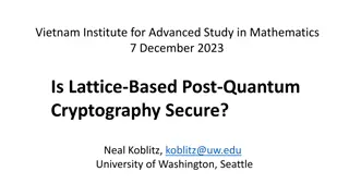 Lattice-Based Post-Quantum Cryptography: A Critical Examination