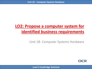 Proposed Computer System Solution for Smeaton Solutions Ltd