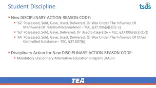Texas Student Discipline Guidelines Overview