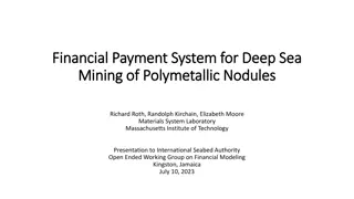 Financial Payment System for Deep Sea Mining of Polymetallic Nodules