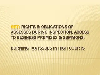 GST Inspection, Search, and Seizure: Rights and Procedures
