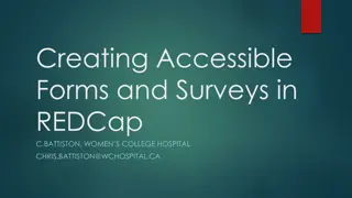 Enhancing Accessibility in REDCap Forms and Surveys