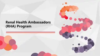 Renal Health Ambassadors (RHA) Program: Transforming Kidney Health in Nigeria