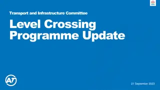 Auckland Region Level Crossing Programme Update