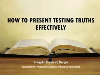 Presenting Testing Truths Effectively in the Seventh-day Adventist Church