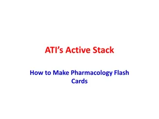 How to Create Pharmacology Flash Cards using ATI’s Active Stack