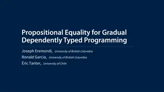 Gradual Propositional Equality in Programming Languages