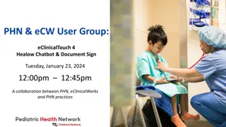 PHN User Group Collaboration Session - January 23, 2024