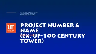 Schematic Design Committee Meeting Presentation for Project Manager