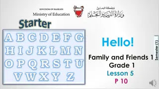 Interactive Lesson for Grade 1: Identifying Objects and Practicing Letters