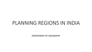 Geographic Regionalization in India: Planning Regions Overview
