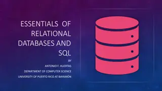Fundamentals of Relational Databases and SQL