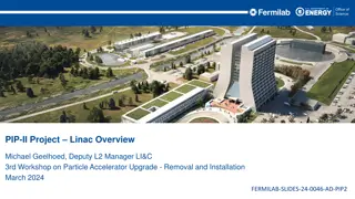 PIP-II Project Overview: Linac Installation and Management