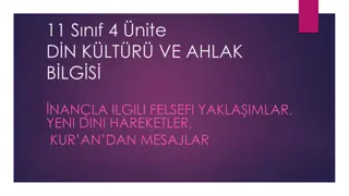 Felsefi Yaklaşımlar ve İnanç Çeşitleri