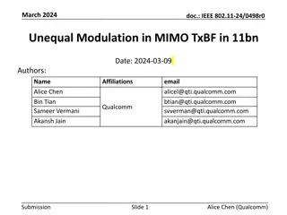 Enhancing MIMO Beamforming with Unequal Modulation in IEEE 802.11bn