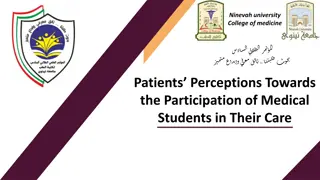 Patients' Perceptions on Medical Students' Participation in Their Care