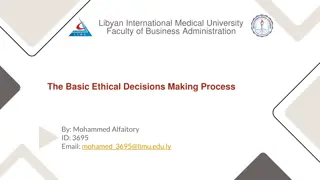 Ethical Decision-Making Process in Business Administration