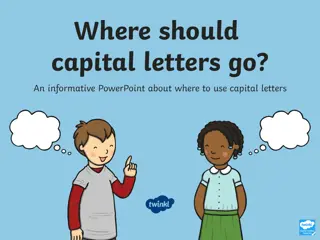 Understanding Capital Letters in Writing