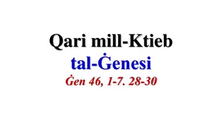 The Journey of Jacob and His Family to Egypt