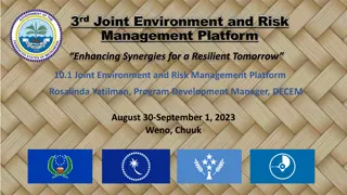 Enhancing Synergies for a Resilient Tomorrow - Recommendations for Environment and Risk Management