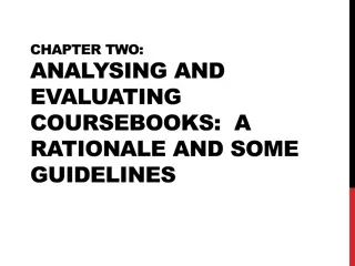 Guidelines for Analyzing and Selecting Coursebooks: A Comprehensive Approach