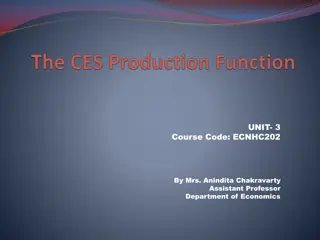 Understanding CES Production Function in Economics